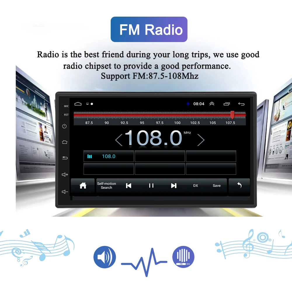 Best AUTOTOP 2 din 9" Android 8.1 Autoradio for Peugeot 308 408 308SW 2007-2014 with 2.5D HD Touch Screen Wifi Mirrorlink BT 3