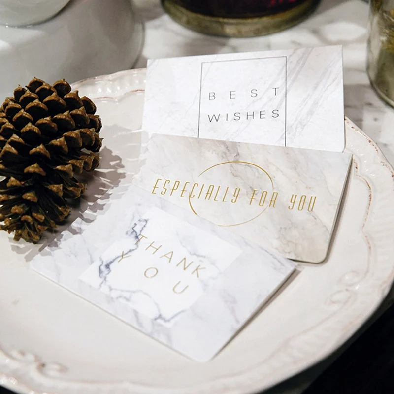 1 шт. модная открытка на день рождения мраморные карты с конвертом подарок на Рождество год Свадьба Спасибо поздравительная открытка