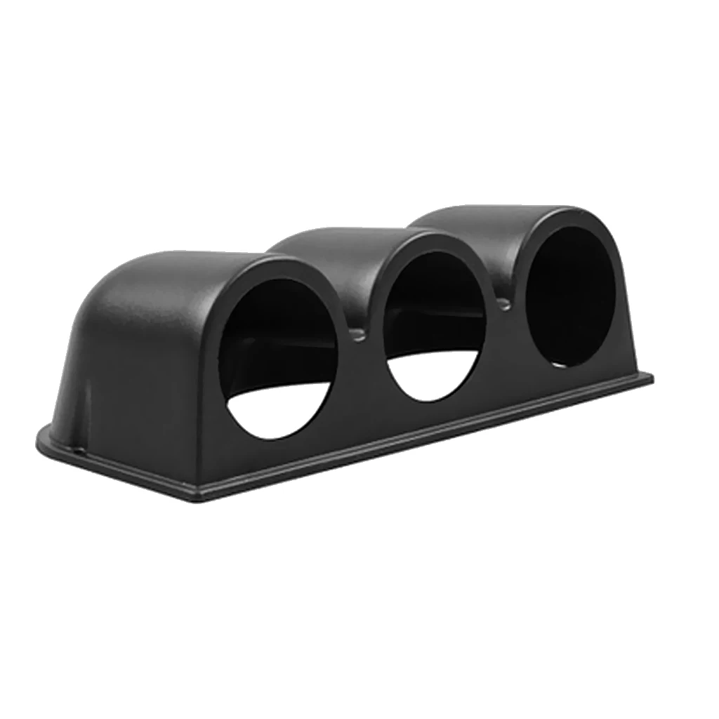 Brand New Car Triple Gauge Dash Mount Holder 3 Hole Pod Plastic Black High Quality