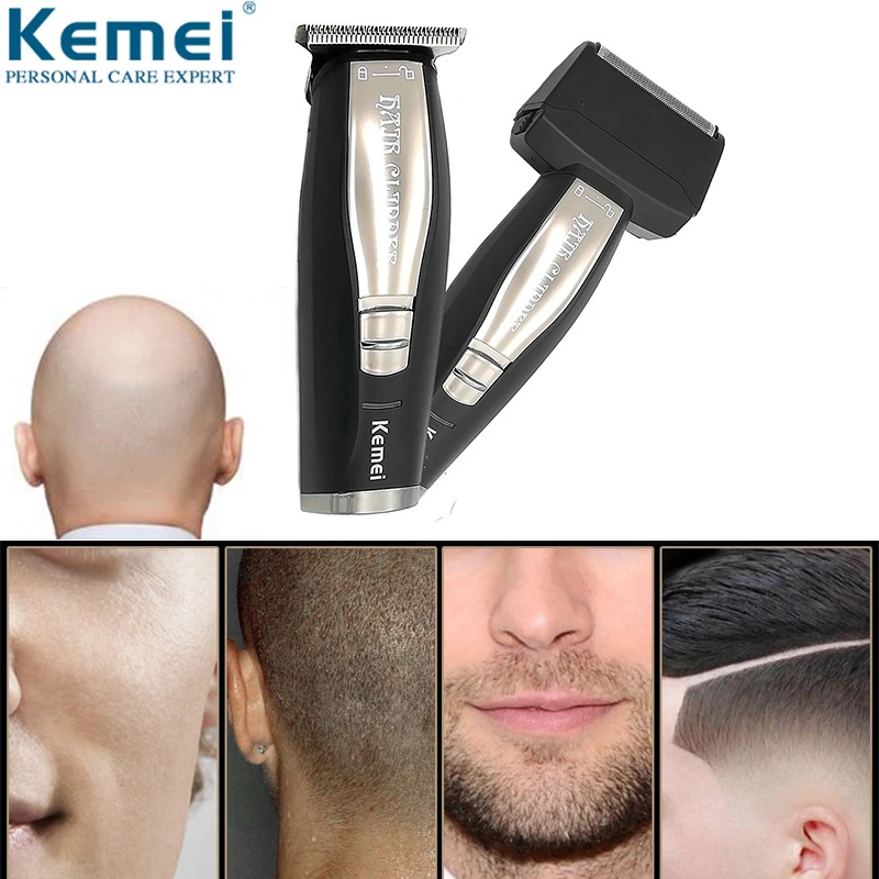 Kemei 2 In 1 Hair Beard Trimmer Electric Shaver For Men 0mm Baldheaded Hair  Clipper Reciprocating Razor Finish Shaving Machine - Hair Trimmers -  AliExpress