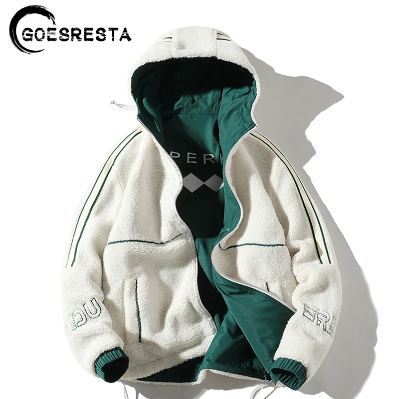 Men's Jacket Double-Sided Wear Lalambswool 2020 Winter Brand New Jacket Casual Warm Thick Parkas Coat Man Hooded Men's Clothing Men's Jacket Double-Sided Wear Lalambswool 2020 Winter Brand New Jacket Casual Warm Thick Parkas Coat Man Hooded Men's Clothing