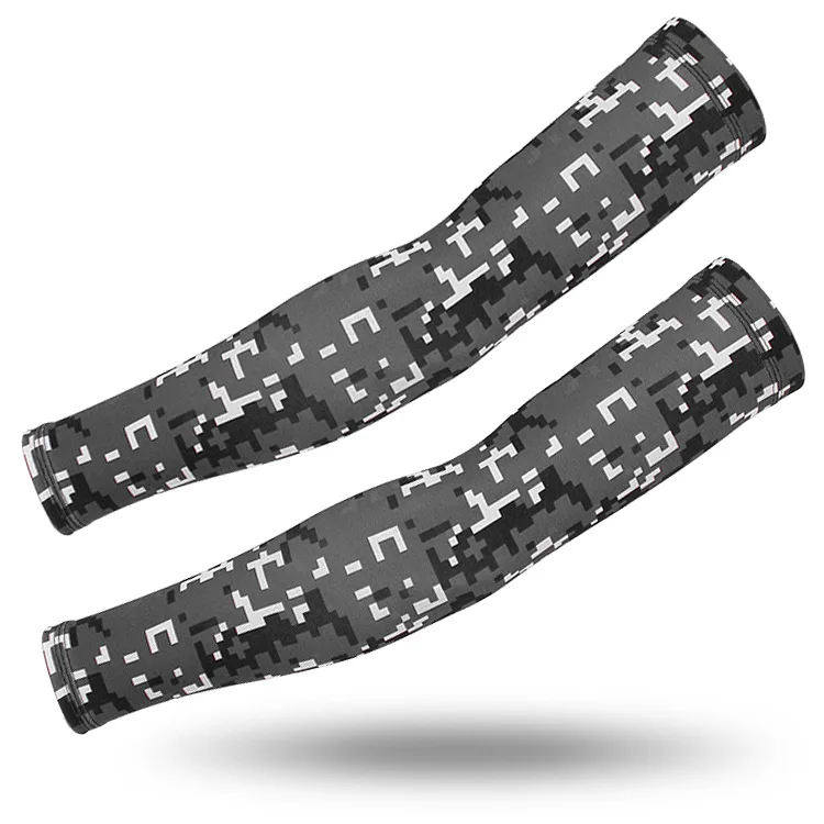 1 Pair Camouflage Arm Warmers Sun Uv Protection Arm Sleeves For Cycling Sports Bicycle Sunscreen Fishing Camping Arm Covers - Цвет: 16