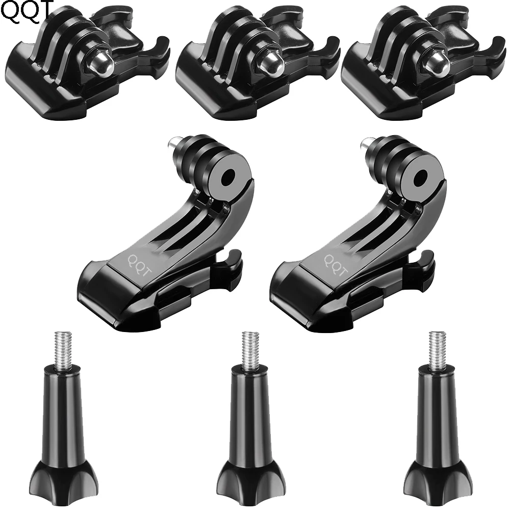 

QQT for 8-in-1 Accessory Kit for Gopro, Buckle Clip Basic Mount, Vertical Surface Quick Mounting J-Hook Bucklet