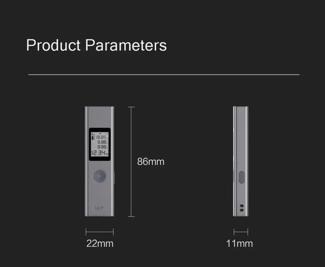 40m25m Xiaomi Smart Duke LS-1 LS-P лазерный дальномер Микро Лазерный дальномер миллиметр точный Xiomi умный лазерный дальномер