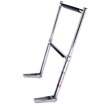 

2 Step Telescopic Boat Ladder Marine 2 Steps Ladder Stainless Steel Boat Yacht Telescoping Ladder Over Platform Folding Ladders