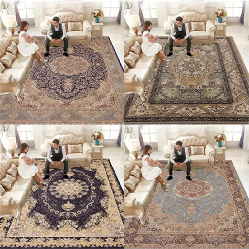 Большой персидский ковер Grand Tapis гостиная диван спальня желтый черный турецкий