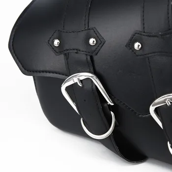 

New 2* Motorcycle Leather Side Saddle Bags for Harley Sportster XL883 & XL1200