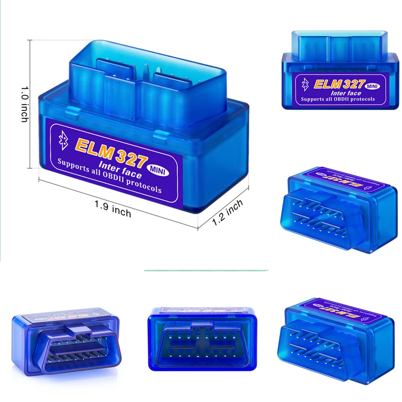 Vendita Calda!!! Nuovo Obd V2.1 Mini Elm327 Obd2 Bluetooth Auto Scanner Obdii 2 Car V2.1 Supporto Sistema Pc Android Spedizione Veloce