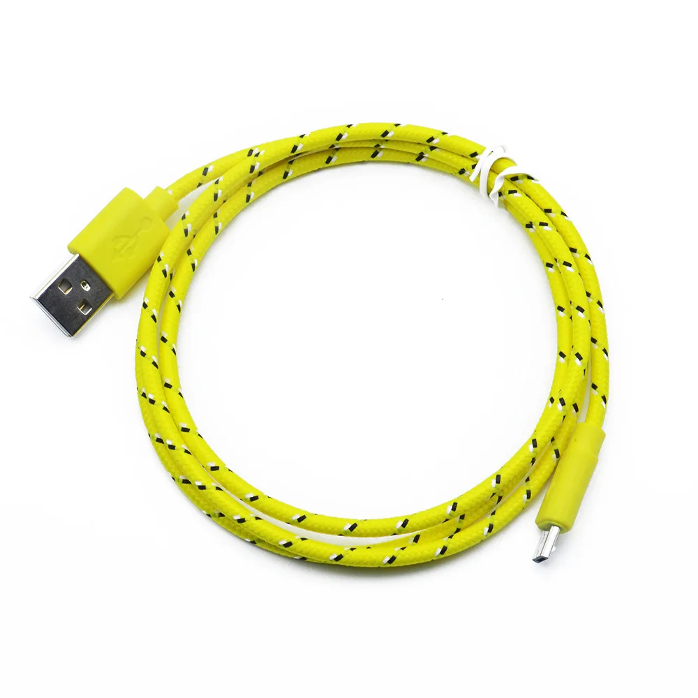 Нейлоновый Кабель Micro-USB в оплетке 1 м 2 м Синхронизация данных USB кабель зарядного устройства для samsung htc huawei Xiaomi Tablet Android USB кабели для телефонов