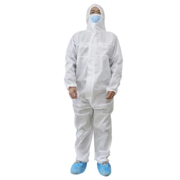 

Disposable Anti-epidemic Antibacterial Plastic Closures Isolation Suit Protective Clothing Dust-proof Coveralls Antistatic 2020