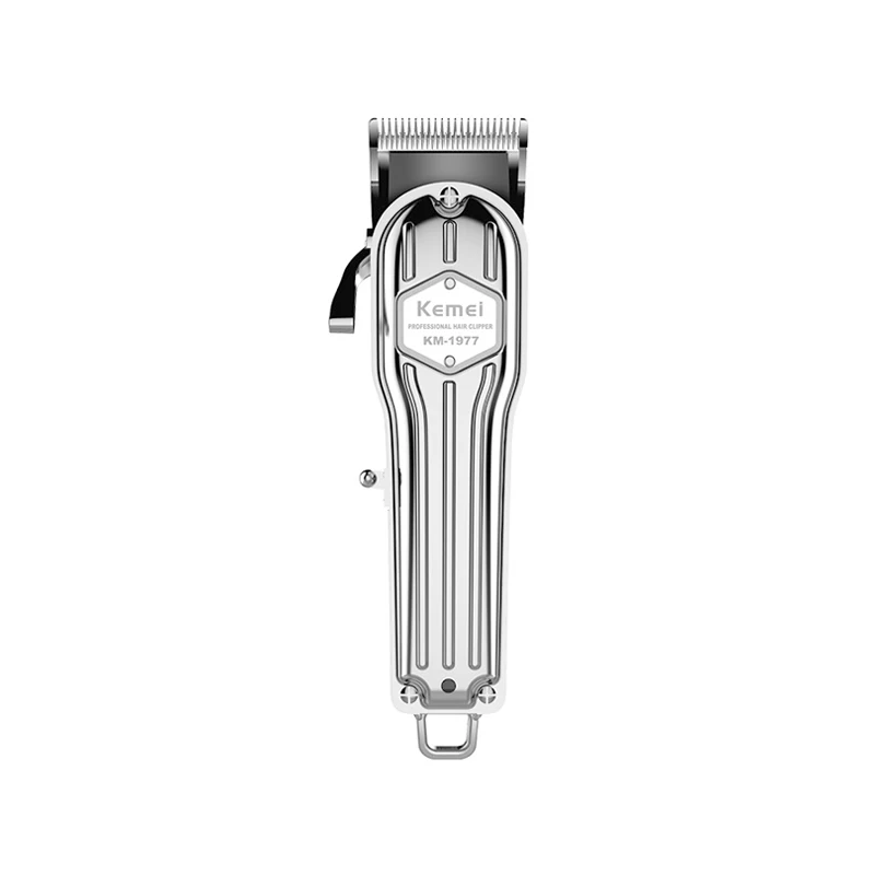 

Kemei Hair Clipper Professional Metal Electric Trimmer with Rechargeable Men Strong Power Steel Cutter Head Shaving Machine 43K