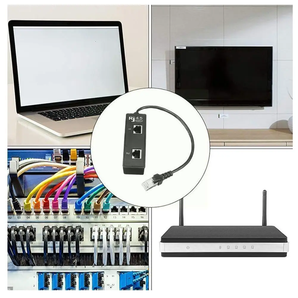 RJ45 1 Male To 4 Female LAN Ethernet Socket Port Splitter Cable Networking Extension Plug Connector For Ro J4I4 | Компьютеры и офис
