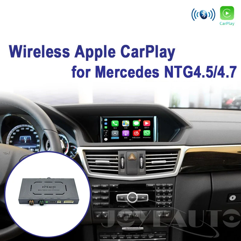 En Ligne Joyeauto WIFI sans fil Apple Carplay Android Auto miroir A B C E G GL ML classe pour Mercedes NTG4.5 4.7 voiture jouer Airplay iOS 13