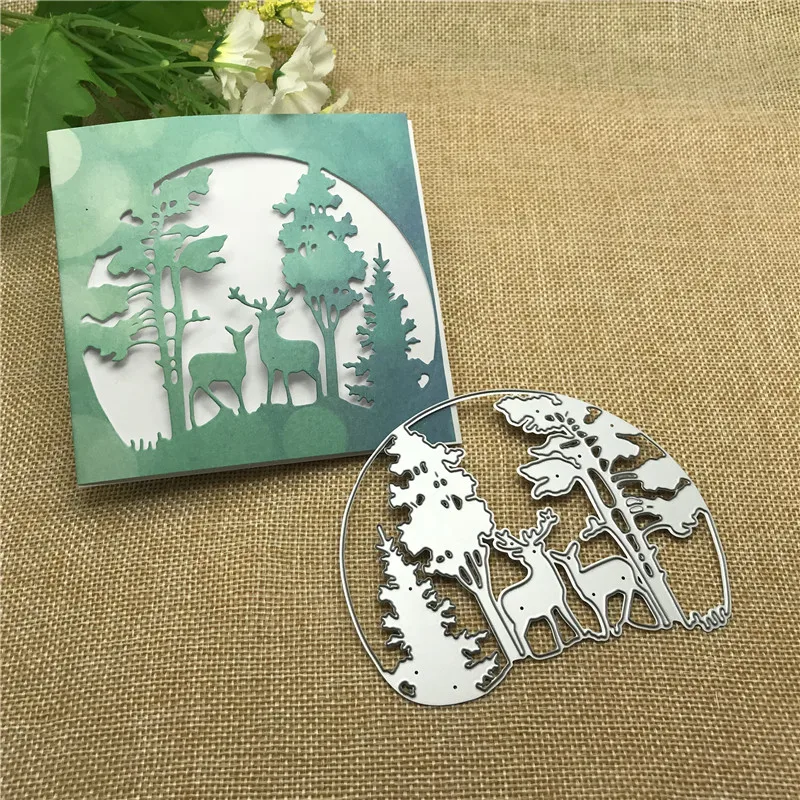 Christmas Tree Animal  Metal Cutting Dies Stencils Scrapbooking Decorative Embossing Folder Carbon Steel Paper Card DIY Die Cuts