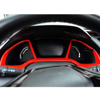 

Auto Dashboard Trim Frame Instrument For Honda civic 2016-2017 1pc Red