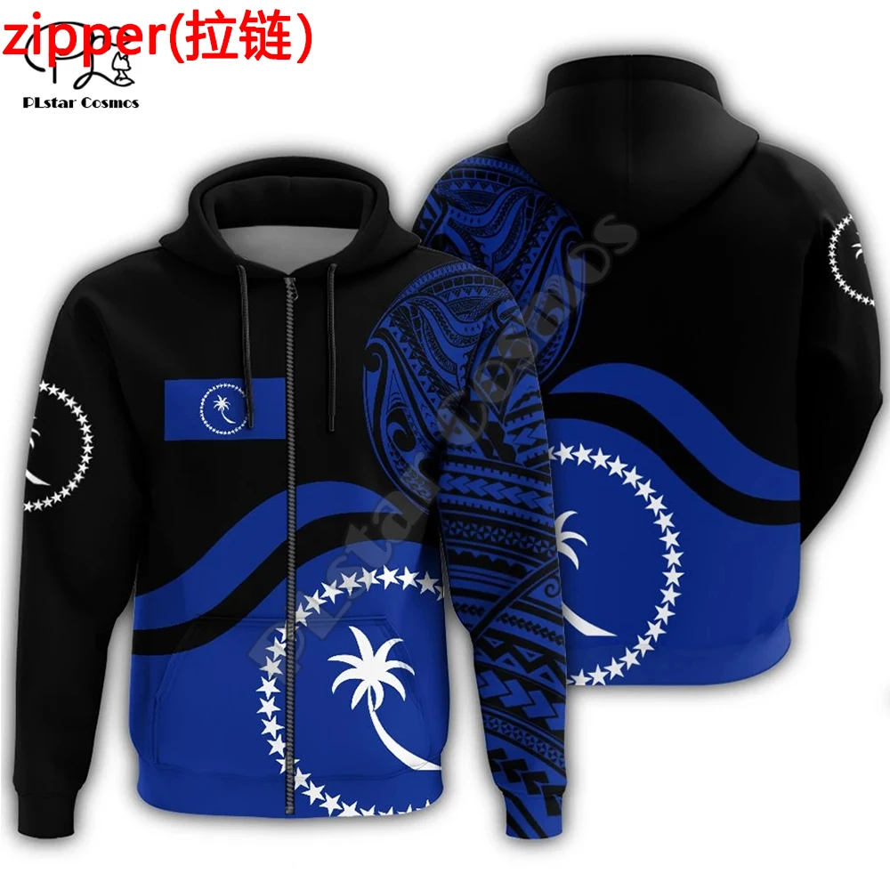 New Brand Island Chuuk Country Flag Tribal Culture Retro Streetwear Tracksuit Men/Women Pullover 3DPrint Funny Casual Hoodies A2