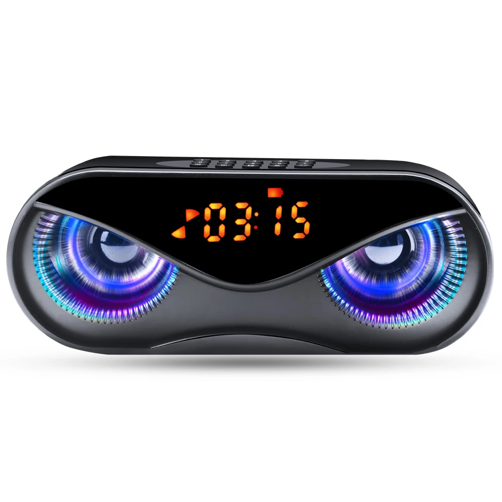 Owl Design Bluetooth Speaker LED Flash Wireless Portable Speakers Support Select Songs By Number FM AUX USB TF Alarm Clock M6 Owl Design Bluetooth Speaker LED Flash Wireless Portable Speakers Support Select Songs By Number FM AUX USB TF Alarm Clock M6