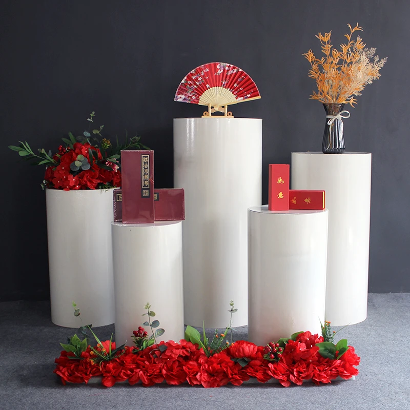 

Wedding Props Cylindrical Dessert Table Wedding Decoration Birthday Cake Dessert Display Stand Cylinder Decoration