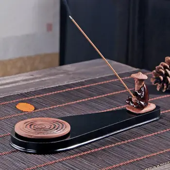 

Aromatherapy Furnace Holder Old Man Incense Sticks Holder Ceramic Incense Burners Portable Porcelain Censer Use In Home Office
