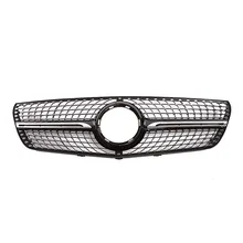 Для Mercedes-Benz Vito- Гипсофила Модифицированная средняя сетка Гальваническая серебряная яркая черная воздухозаборная решетка