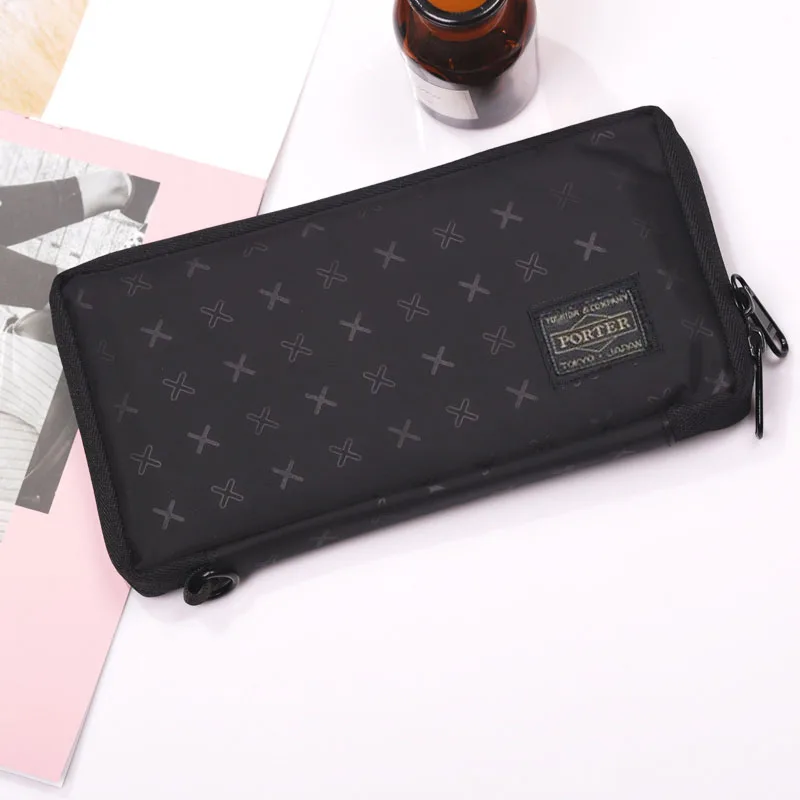 Japanese Men Wallet Long Wallet 2021 Nylon Cloth Casual Student Wallets Youth Women Purse Business Card Holder New