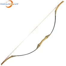 Chasse Longbow 30-45lbs en bois tir à l'arc traditionnel tir en plein air pratique arc classique pour droitier