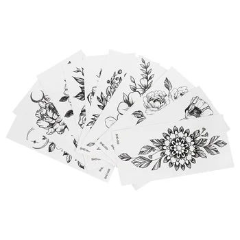 

20 Sheets Full Arm Tattoos Stickers Waterproof Temporary Flower Tattoos