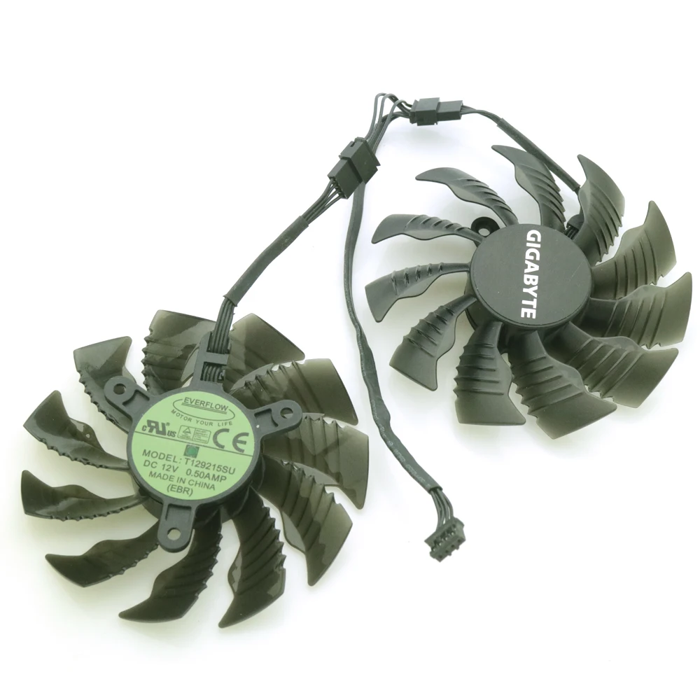 T129215SU 12V 0.50A 86 мм 4Pin для Gigabyte GTX1060WF2OC GTX1050TI 4G GTX1050 GTX1060 Графическая карта VGA вентилятор охлаждения