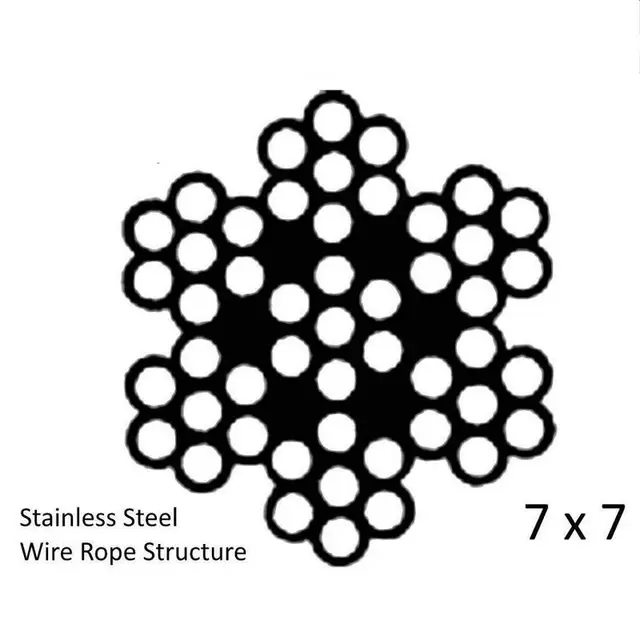 HQ 3MM 316 Marine Grade Stainless Steel Wire Rope Balustrade Decking