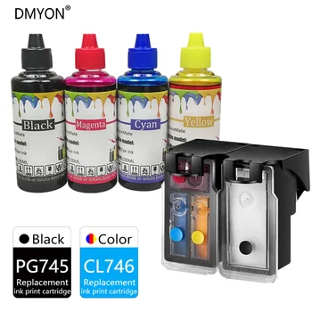 

DMYON PG745 CL746 XL Cartridges for Printer Ink Compatible for Canon Pixma MX497 TR4570 IP2870 IP2870S TS207 TS307 TS3170 MG2470