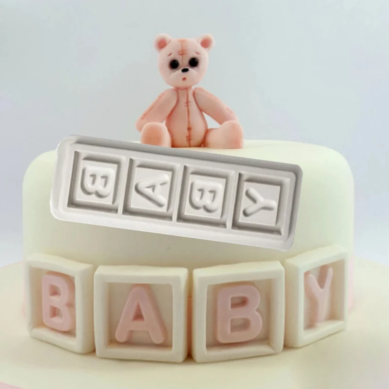

Baby Blocks Silicone Molds Fondant Cake Decorating Tools Silicone Molds Sugarcrafts Chocolate Baking Tools Cakes Gumpaste Fimo