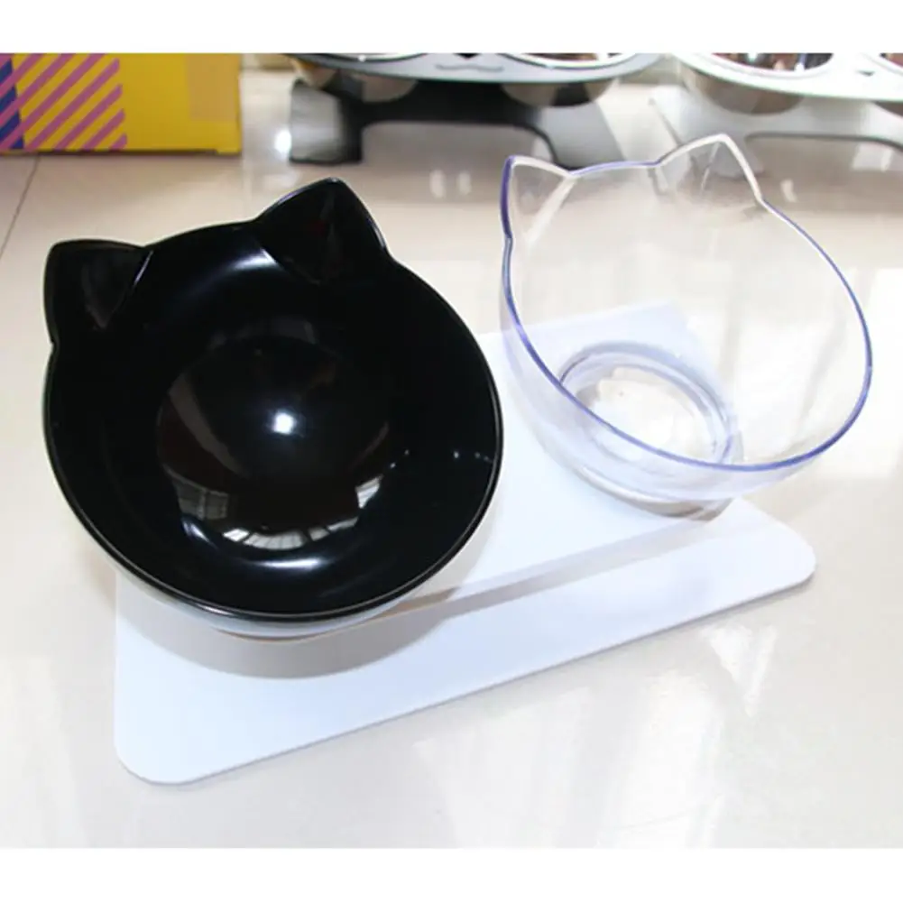 Non-slip Cat Bowls Double Pet Bowls With Raised Stand Pet Food And Water Bowls For Cats Dogs Feeders Pet Products Cat Bowl