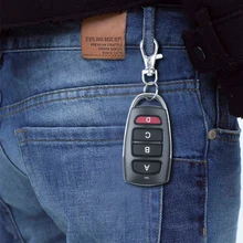Universal 433M ABCD quatro-botão Auto Portão para a Porta Da Garagem de Clonagem De Controle Remoto Duplicador de Controle Remoto Portátil Chave