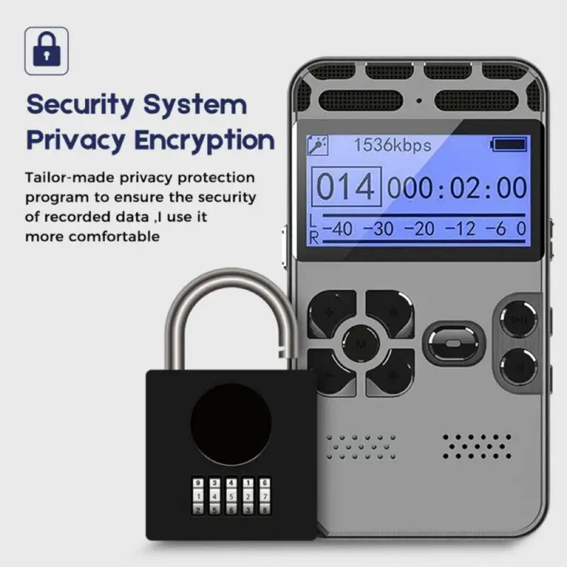 8G/16/32G перезаряжаемый ЖК цифровой звуковой диктофон mp3 плеер звукозаписывающее