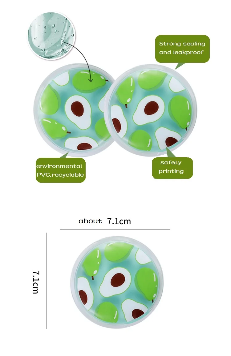 2 Pcs Ice Gel Eye Patch for Injuries Reusable Gel Cold Pack for Pain Relief Toothache Breastfeeding Tired Eyes Face Headaches