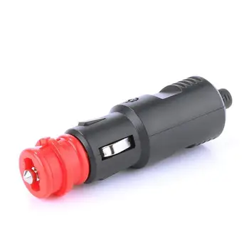 

Universal 12V-24V Car Cigarette Lighter Power Connection Cigaret Socket Adaptor Male Plug