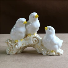 Фарфоровая Новинка вылупенная фигурка птицы ручной работы керамика птицы цыпленок миниатюрный декор искусство и ремесло подарок орнамент аксессуары