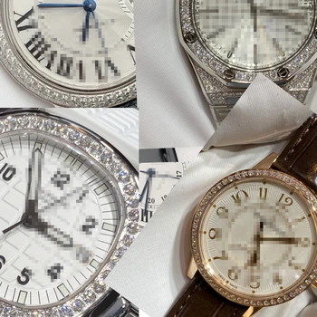 

custom diamond watch 100% natural diamond stone Small size VS FG very good cut loose diamond watch set diamond