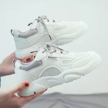 

New breathable white shoes in summer women's canvas versatile student leisure sports sneakers ins trend