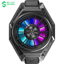 Original preto tubarão funcooler pro caso de refrigeração ventilador mi clipe de volta, compatibilidade bluetooth para ios/android rog xiaomi diversão cooler