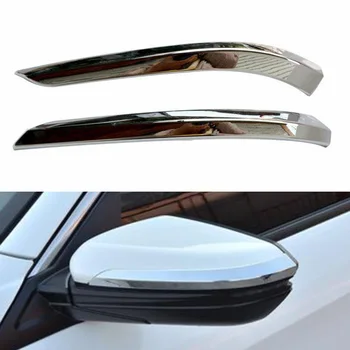 

New Arrival High Quality For HONDA Civic 2016-2020 ABS Chrome Rear View Side Door Mirror Strip Trim 2pcs