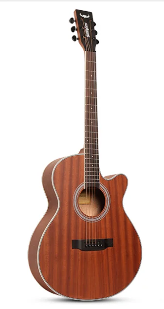 Bullfighter D-4015 цена пользовательский бренд Cutway Акустическая гитара - Цвет: 40 inch