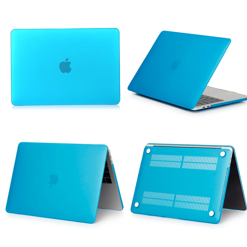 Matte Light Blue Чехол для ноутбука Apple MacBook Air Pro retina 11 12 13 15 16 для mac book New Pro 13,3 15,4 16 дюймов A1706 A1932+ крышка клавиатуры - Цвет: Matte Light Blue