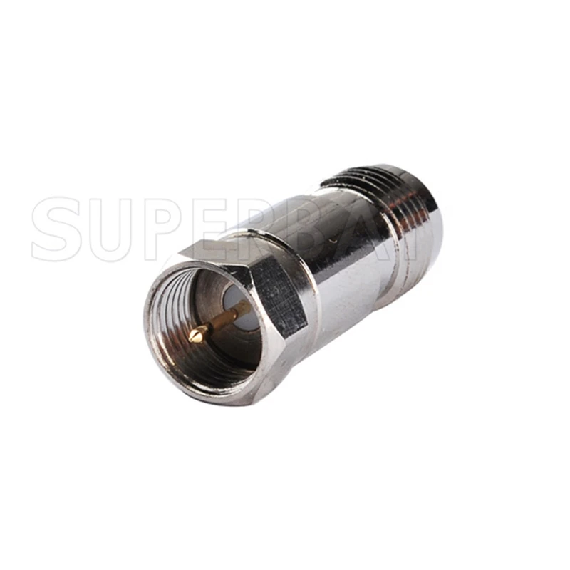 TNC Female to F Male Straight RF Coaxial Connector Adapter