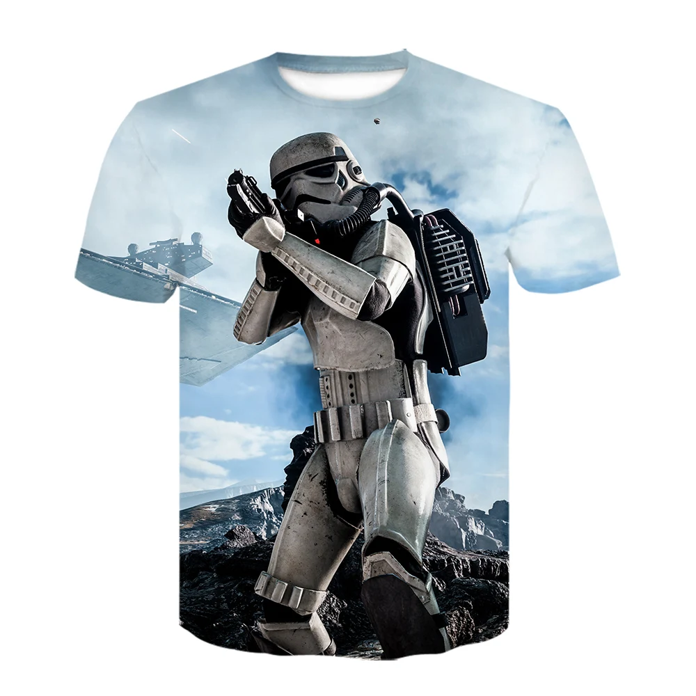 Stranger Thing футболка фильма Звездные войны Империя штурмовика из мультфильма «Звездные войны: 3D печать футболка Повседневная модная рубашка мужская Японская рубашка футболка - Цвет: D-693