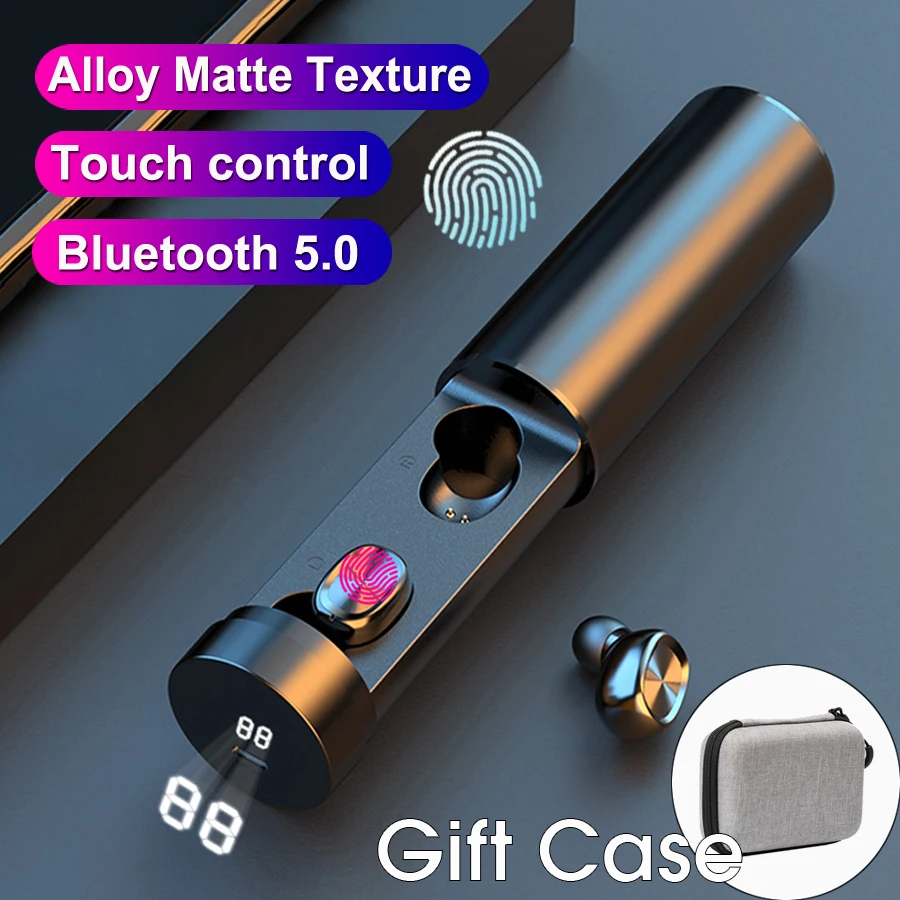 

TWS auriculares Bluethooth Wireless Earphones Sports Waterproof Bluetooth Earbuds Noise Canceling Head Phones with Microphone