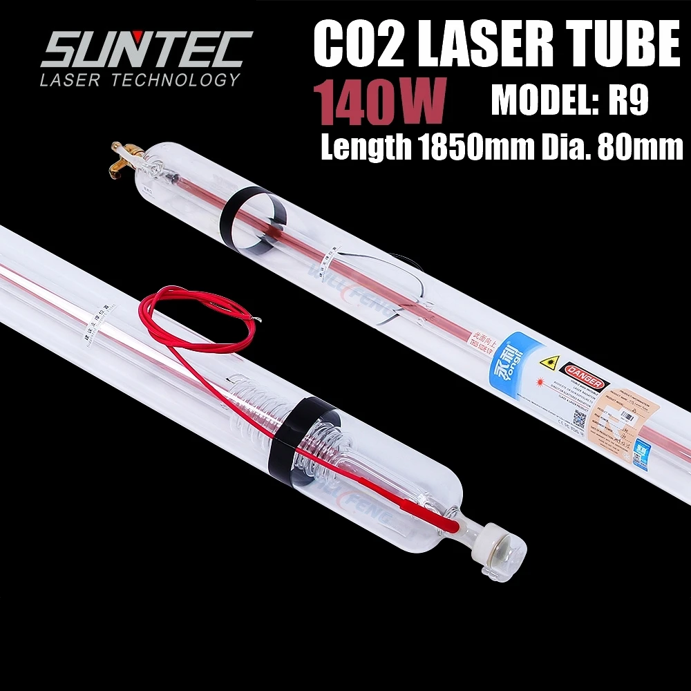 SUNTEC YL R9 140W CO2 Laser Tube Length 1850MM Dia. 80mm for CO2 Laser Engraving Cutting Machine With Wooden Case Box Packing SUNTEC YL R9 140W CO2 Laser Tube Length 1850MM Dia. 80mm for CO2 Laser Engraving Cutting Machine With Wooden Case Box Packing