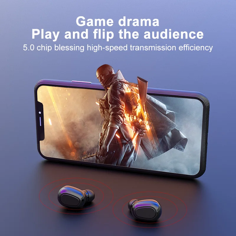 IWALK TWS Earphones Wireless with LCE Display Charging Case Standby Time 120 Hours Bluetooth 5 0 for Iphone Android