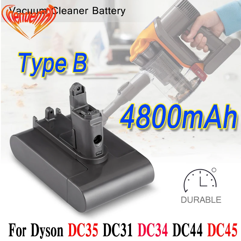 22 2 V 4800mAh литий ионный Пылесос аккумуляторная батарея для Dyson типа B DC31 DC34 DC35 DC44 Animal