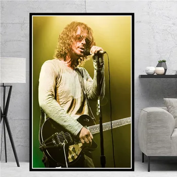 Vocal and Guitarist Chris Cornell Pictures Printed on Canvas 21